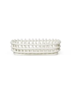 Ferm Living Ceramic Basket, oval fra Online