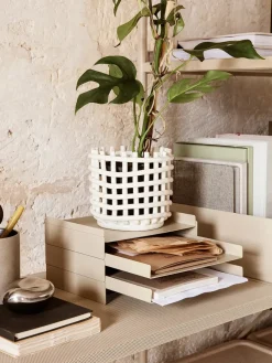 Ferm Living Ceramic Basket, small fra Discount