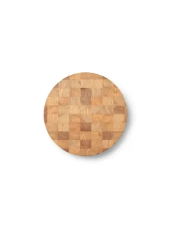 Ferm Living Chess Cutting Board Round fra Best