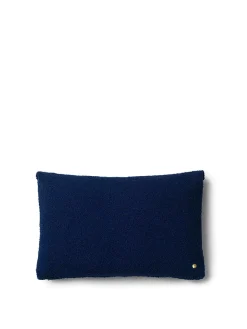 Ferm Living Clean Cushion, deep blue 60x40 fra Outlet