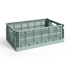 HAY Colour Crate Large, Sage green fra Clearance