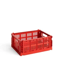 HAY Colour crate M, red fra Online