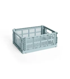 HAY Colour Crate Medium, Dusty blue fra Discount