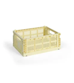 HAY Colour Crate Medium, Light yellow fra Discount