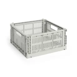 HAY Colour Crate Medium Square, Grey fra Outlet