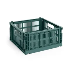 HAY Colour Crate Medium Square, Dark green fra New