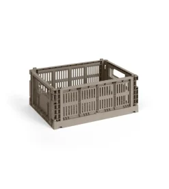 HAY Colour Crate Medium, Warm grey fra Clearance