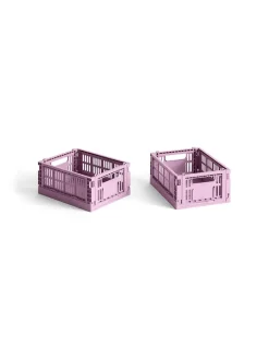 HAY Colour Crate Mini 2 Stk., dusty rose fra New