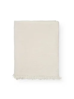 Aiayu Cotton throw, Pure Ecru fra New