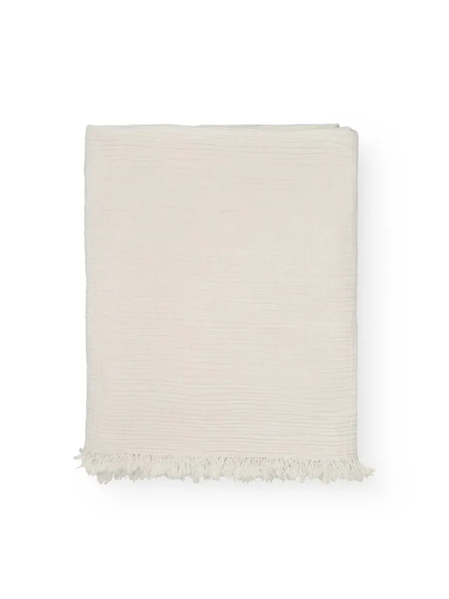 Aiayu Cotton throw, Pure Ecru fra New