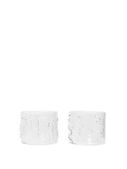 Ferm Living Doodle Glasses Low, sæt á 2 stk. fra Sale