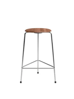 Fritz Hansen Dot Barstol, valnød finer af Arne Jacobsen