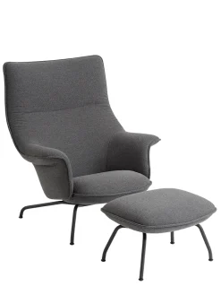 Muuto Doze Lounge Chair inkl. Fodskammel, ocean 80 fra Sale