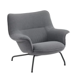 Muuto Doze Lounge Chair, Low Back, Ocean 80/tekstil, Tube base fra Online