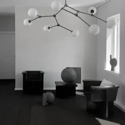 101 Copenhagen Drop Bulp Chandelier, grey fra Online