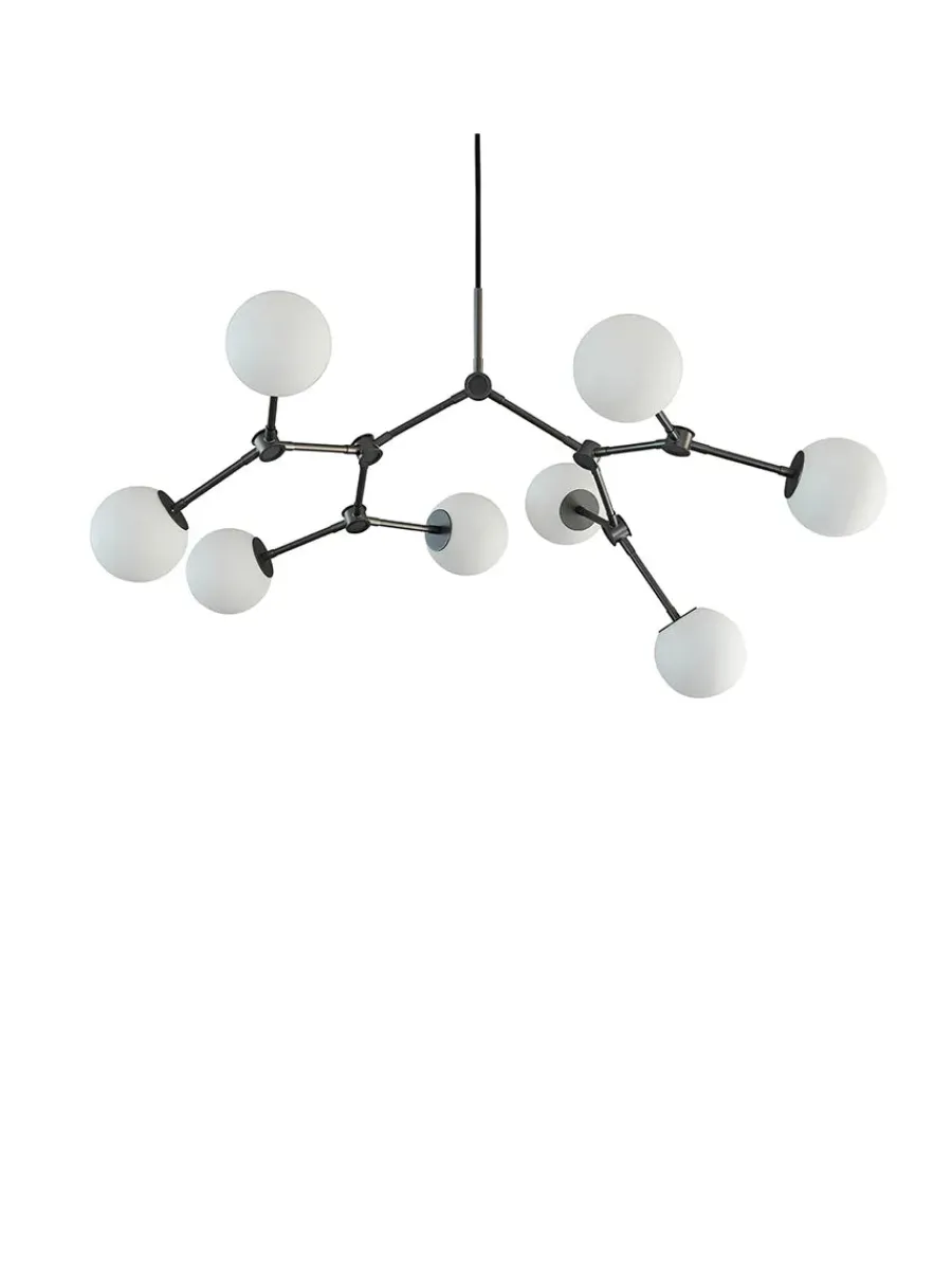 101 Copenhagen Drop Bulp Chandelier, mini grey fra Clearance