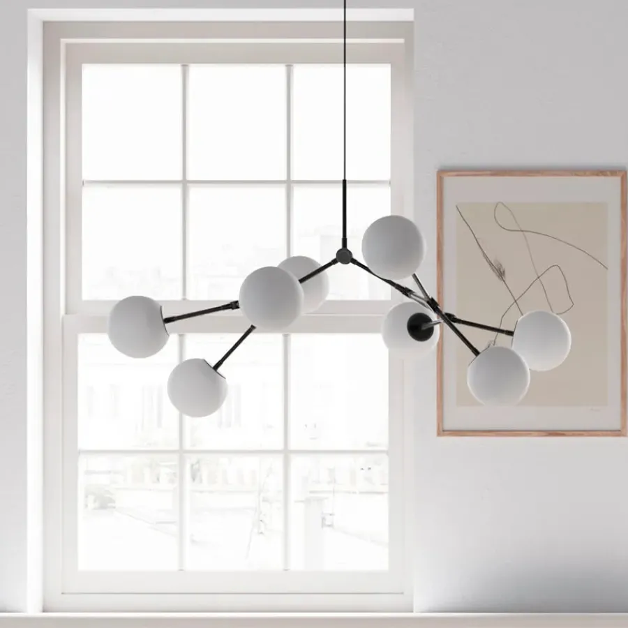 101 Copenhagen Drop Bulp Chandelier, mini grey fra Clearance