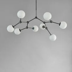 101 Copenhagen Drop Bulp Chandelier, mini grey fra Clearance