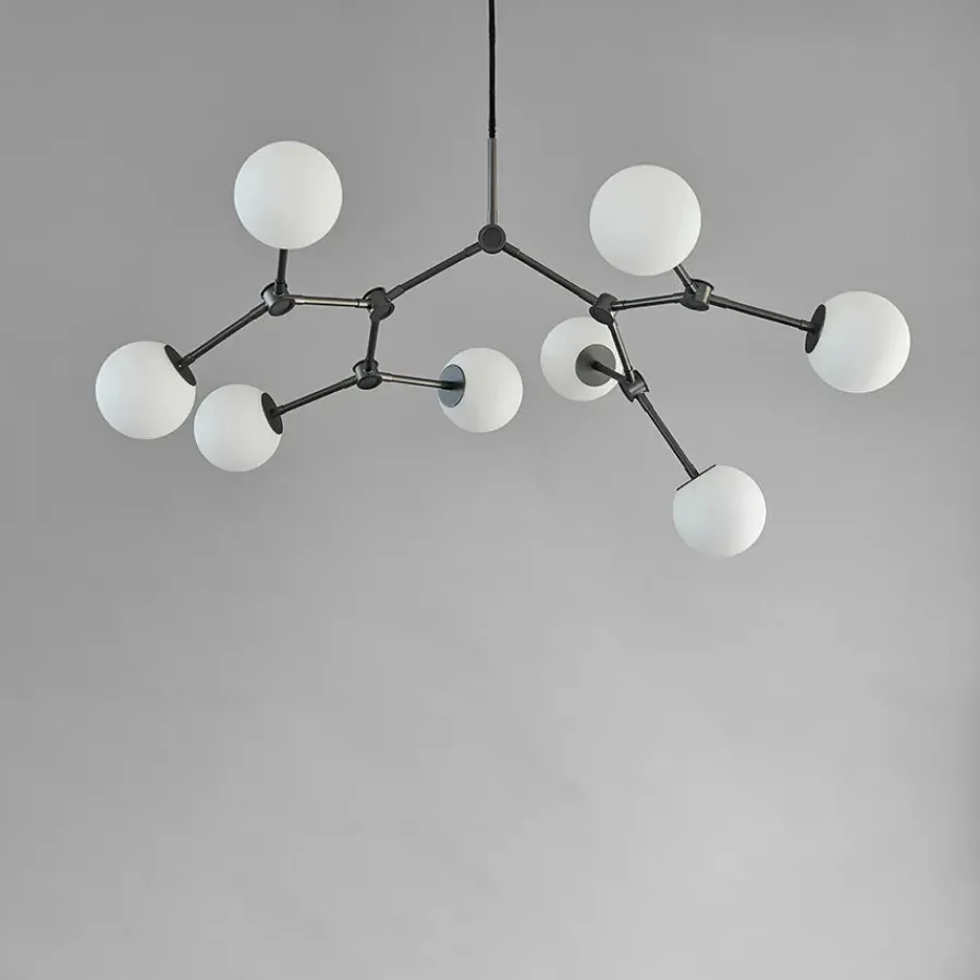 101 Copenhagen Drop Bulp Chandelier, mini grey fra Clearance