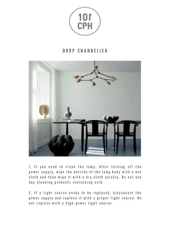 101 Copenhagen Drop Chandelier, bronze fra Best