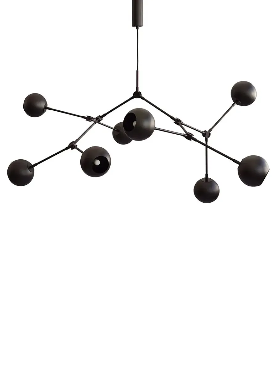 101 Copenhagen Drop Chandelier Globe, Burned Black fra Discount