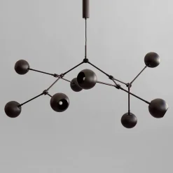 101 Copenhagen Drop Chandelier Globe, Burned Black fra Discount