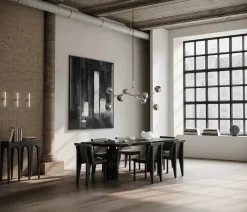 101 Copenhagen Drop Chandelier Globe, Burned Black fra Discount