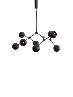 101 Copenhagen Drop Chandelier Globe, Mini, Burned Black fra Discount