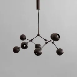 101 Copenhagen Drop Chandelier Globe, Mini, Burned Black fra Discount