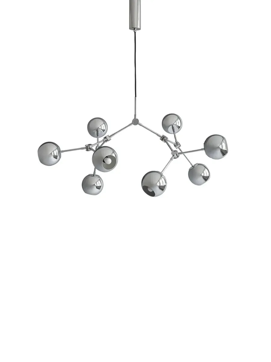 101 Copenhagen Drop Chandelier Globe, Mini, Burned Black fra Discount