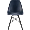 Vitra Eames Fiberglass Chair DSW, sortlakeret ahorn fra Discount