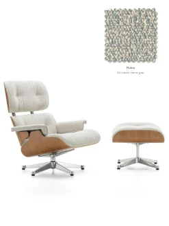 Vitra Eames Lounge Chair inkl. Fodskammel, valnød/Nubia fra Sale