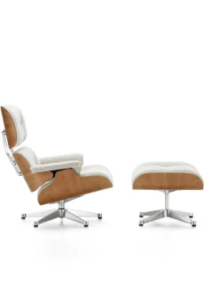 Vitra Eames Lounge Chair inkl. Fodskammel, valnød/Nubia fra Sale