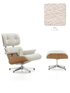 Vitra Eames Lounge Chair inkl. Fodskammel, valnød/Nubia fra Sale