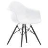 Vitra Eames Plastic Armchair DAW, sortlakeret ahorntræ fra Online
