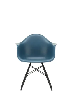 Vitra Eames Plastic Armchair DAW, sortlakeret ahorntræ fra Online