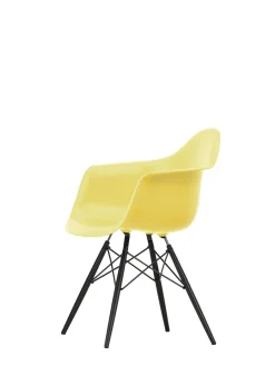 Vitra Eames Plastic Armchair DAW, sortlakeret ahorntræ fra Online