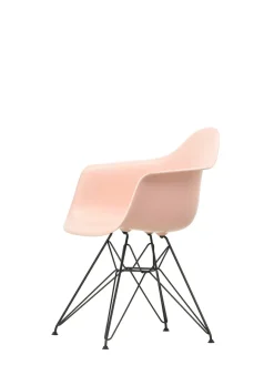 Vitra Eames Plastic Armchair DAR, sort pulverlakering fra