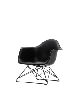 Vitra Eames Plastic Armchair LAR, sortlakeret fra Best