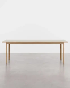Tablelab ESSENTIAL OAK spisebord 220x90 cm Mushroom, fra Outlet
