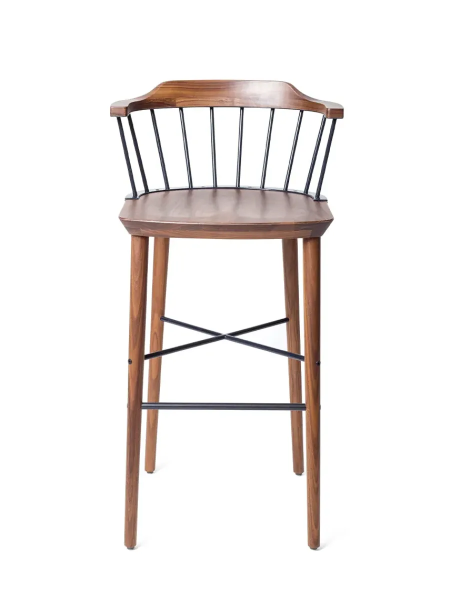 Stellar Works Exchange Bar Stool SH 75, walnut fra Clearance