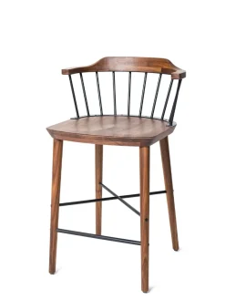 Stellar Works Exchange Bar Stool SH 75, walnut fra Clearance
