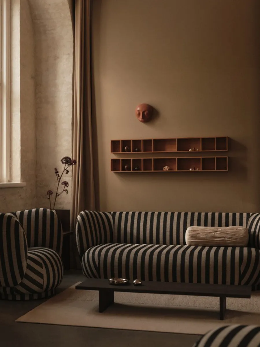 Ferm Living Falda Smocked Bolster Pude fra