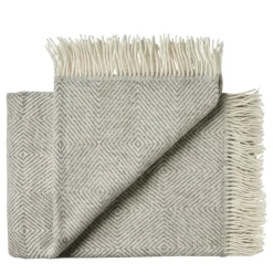 Silkeborg Uldspinderi Fanø Plaid, ash brown fra Online