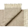 Silkeborg Uldspinderi Fanø Plaid, birch sand fra Outlet