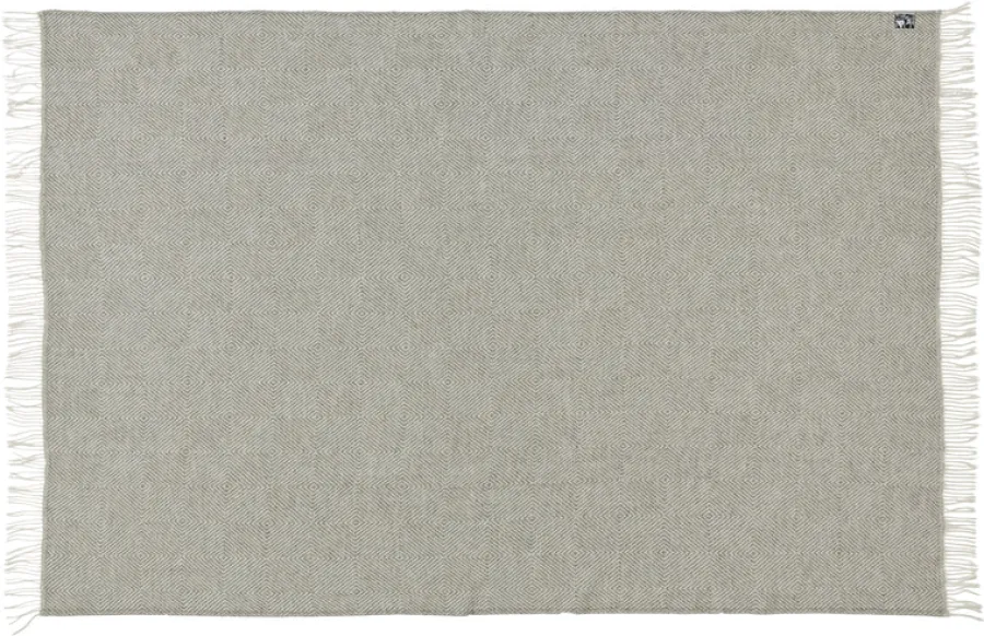 Silkeborg Uldspinderi Fanø Plaid, birch sand fra Outlet