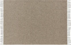 Silkeborg Uldspinderi Fanø Plaid, birch sand fra Outlet