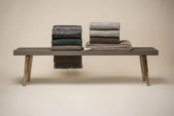 Silkeborg Uldspinderi Fanø Plaid, pebbles beige fra New