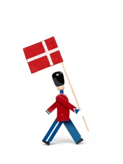Kay Bojesen Fanebærer med tekstilflag, mini af Sale