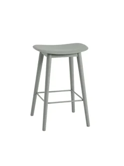 Muuto Fiber Bar Stool Wood fra Hot